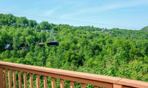 A Tram View Scenic Mountain Views and see the Gatlinburg historic cable tram pass by